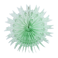 Снежинка обьемная 40 см салатовый