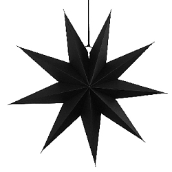 Звезда 60 см девятиконечная, черный
