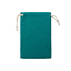 Мешочек из искусственного льна 13х18 см, изумрудный