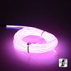 Шнур неоновый светящийся от USB 5 м, розовый