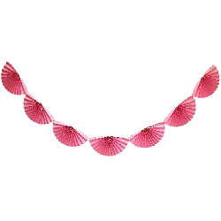 Гирлянды "Веера" 210х30 см, розовый